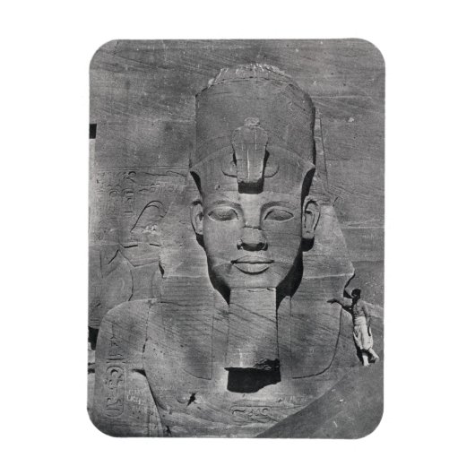 Kolossaal standbeeld van Ramesses II in Abu Simbel Magneet (Verticaal)