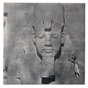 Kolossaal standbeeld van Ramesses II in Abu Simbel Tegeltje