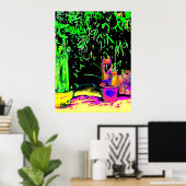 Kolossale 72 " x52" en 52" x 72" Giclée Kunst Poster (Thuiskantoor)