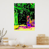 Kolossale 72 " x52" en 52" x 72" Giclée Kunst Poster (Keuken)