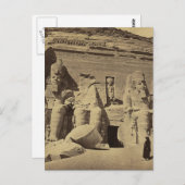 Kolossale figuren, de Grote tempel in Abu Sunbul Briefkaart (Voorkant / Achterkant)