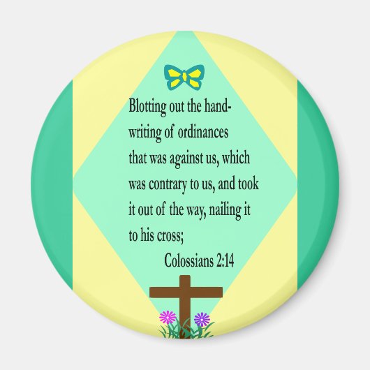 Kolossenzen 2:14 magneet (Voorkant)