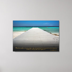 Kolossenzen 3:12 Christelijk Bijbelvers Canvas Art Afdruk