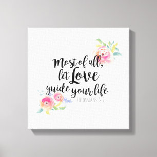 Kolossenzen 3:14 Canvas Print