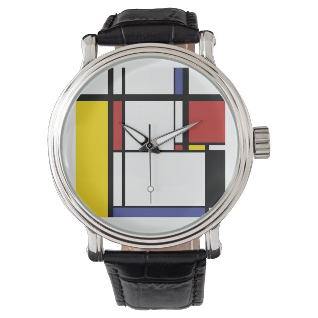 Kolven Gift - Piet Mondriaan Horloge (Voorkant)