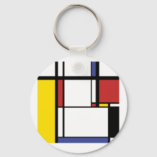 Kolven Gift - Piet Mondriaan Sleutelhanger