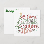 Kom Adore met zijn kerstkaart Notitiekaartje (Voorkant / Achterkant)