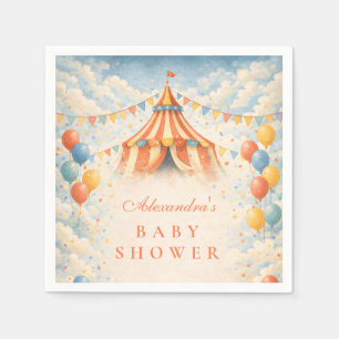 Kom allen Circus Baby Shower Servet