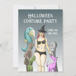 Kom als je bent Halloweenfeest Kaart