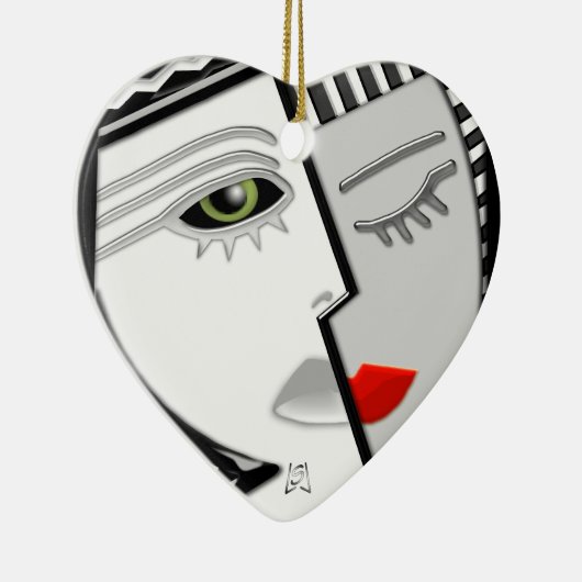 Kom bij elkaar (fan pull) keramisch ornament (Rechts)