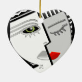 Kom bij elkaar (fan pull) keramisch ornament (Achterkant)