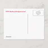 Kom bij ons onze traktatie ijslolly uitnodigingska uitnodiging briefkaart (Achterkant)