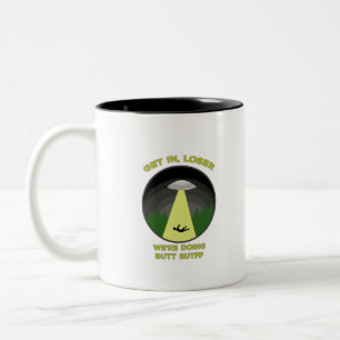Kom binnen, Loser. We doen Butt Stuff. Tweekleurige Koffiemok