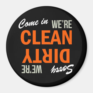 Kom binnen We zijn Clean Dish Washer Magnet Magneet