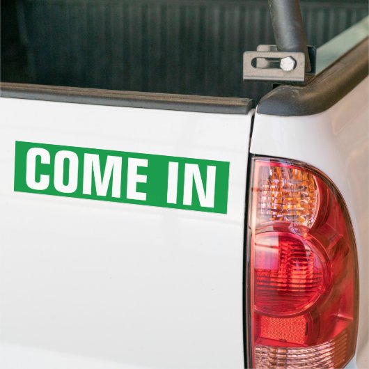 Kom binnen, we zijn open deur-raam-teken vinylstic bumpersticker (Op Truck)