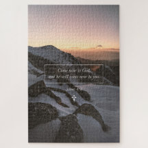 Kom dicht bij God Jakobus 4: 8 Christelijke Bijbel