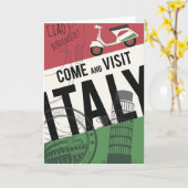 Kom en bezoek Italië Kaart (Gele Bloem)