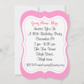 Kom en eet Cake Fun Birthday Party Mededelingen Kaart (Achterkant)