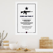 Kom en neem het - 2e amendement poster (Keuken)
