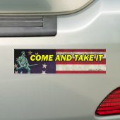 Kom en neem het Bumpersticker. Bumpersticker (Op auto)