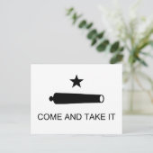 Kom en neem het de Vlag van Texas Briefkaart (Staand voorkant)