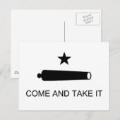 Kom en neem het de Vlag van Texas Briefkaart (Voorkant / Achterkant)