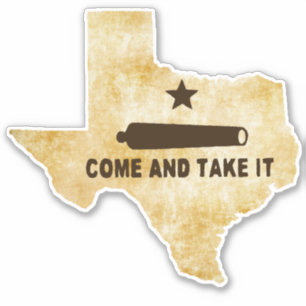 Kom en neem het kanon op Texas  stijl Sticker