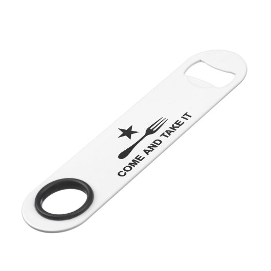 Kom en neem het vork speed flessenopener (Achterkant Gekanteld)