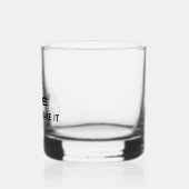Kom en neem het vork whisky glas (Links)