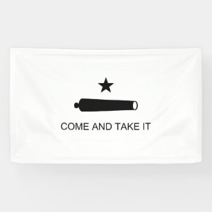Kom en pak de vlag. spandoek