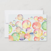 Kom er even bij! Zeepbellen verjaardags kind Bedankkaart (Achterkant)