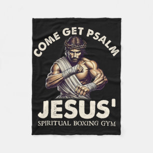 Kom haal psalm Jezus spirituele boksgym geloof Ch Fleece Deken