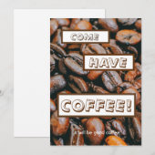 "KOM HEB KOFFIE. Het zal een goede koffie zijn." Kaart (Voorkant / Achterkant)