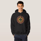 Kom Holla! Fleur-de-lis Circle Logo Hoodie (Voorkant volledig)