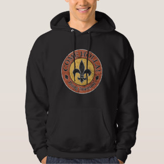 Kom Holla! Fleur-de-lis Circle Logo Hoodie