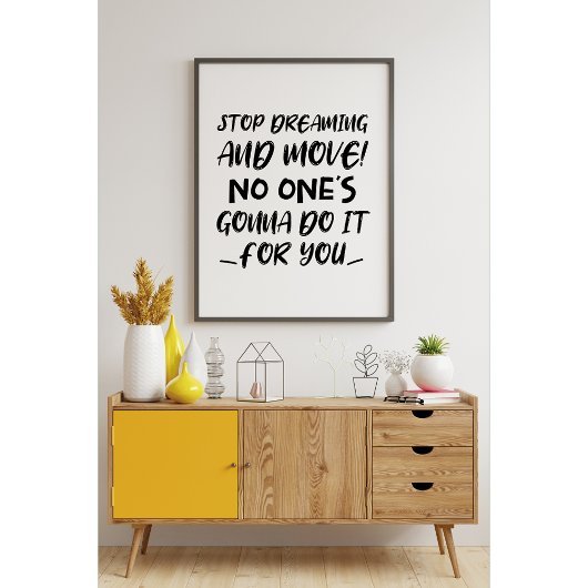 Kom in beweging! Motivatie prijsopgave Poster