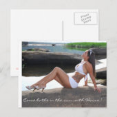 Kom in de zon met Venus. Briefkaart (Voorkant / Achterkant)