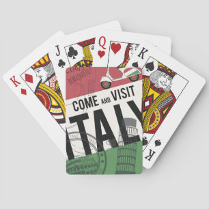 Kom Italië bezoeken Pokerkaarten