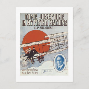 Kom Josephine in mijn vliegmachine Songbo Briefkaart