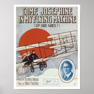 Kom Josephine in mijn vliegmachine Vintage Songbo Poster