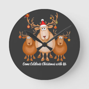 Kom kerst met ons vieren door premora ronde klok