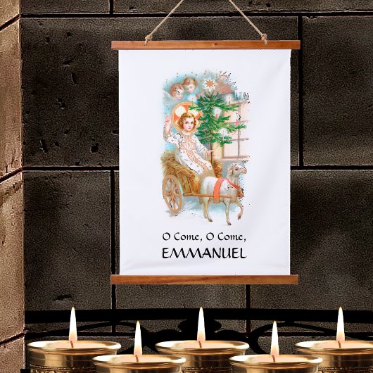 Kom, kom, Emmanuel Advent Hangend Wandkleed