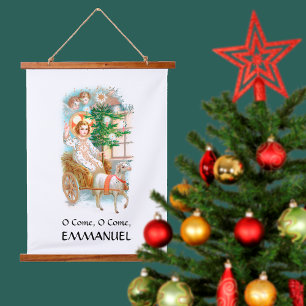 Kom, kom, Emmanuel Advent Hangend Wandkleed