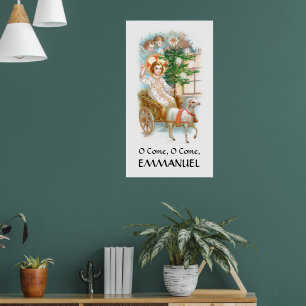 Kom, kom, Emmanuel Advent Poster
