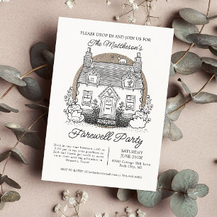 Kom langs bij Cats Farewell Party Kaart