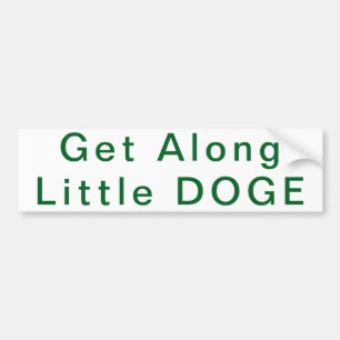 Kom langs kleine DOGE bumpersticker