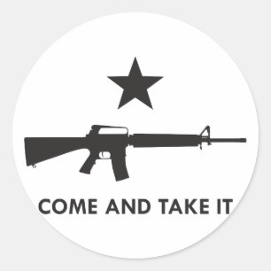 Kom maar mee. (AR15) Ronde Sticker