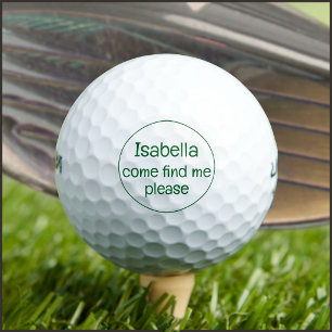 Kom me alsjeblieft vinden golfballen