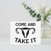 Kom mee. briefkaart (Staand voorkant)