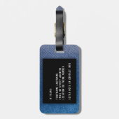 Kom mee met Glitter Ombre Pattern Bagagelabel (Achterkant verticaal)